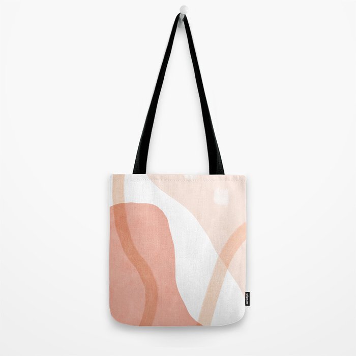 Abstract pink shapes & line art Tote Bag Gallery Image 2