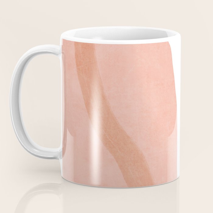 Abstract pink shapes & line art Coffee Mug Gallery Image 3