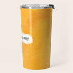 Good Vibes Only: Yellow Canvas Edition Travel Mug Gallery Image 2