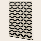 Monochrome Geometric Diamond Pattern Wallpaper Gallery Image 2