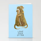 Love each otter Stationery Card Gallery Image 2