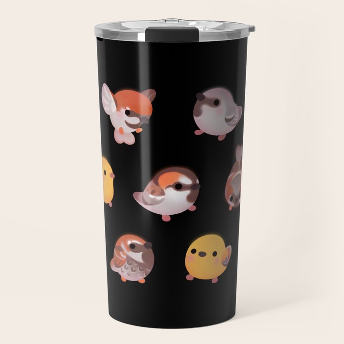 Sparrow - dark Travel Mug Gallery Image 1