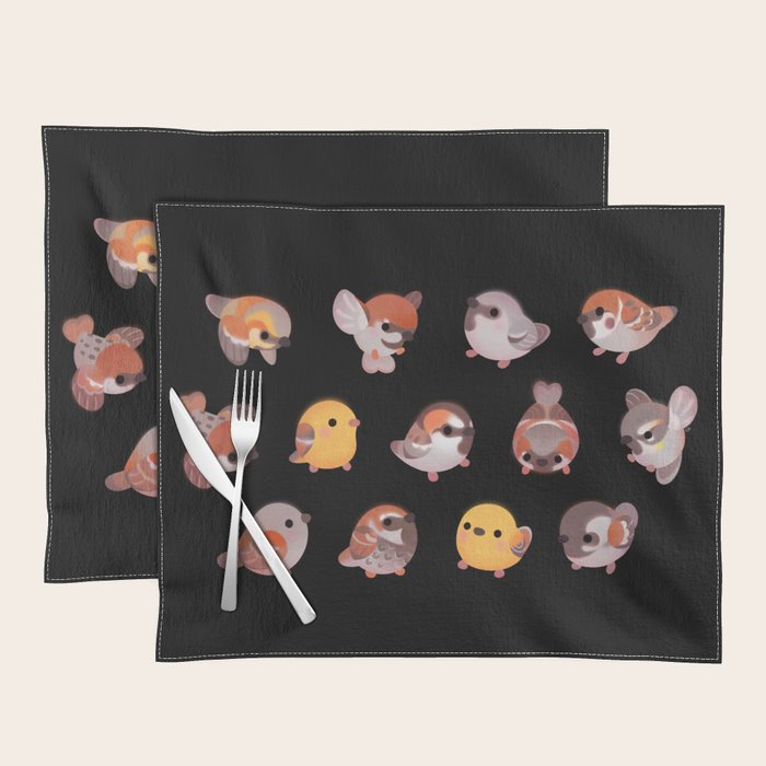 Sparrow - dark Placemat Gallery Image 1