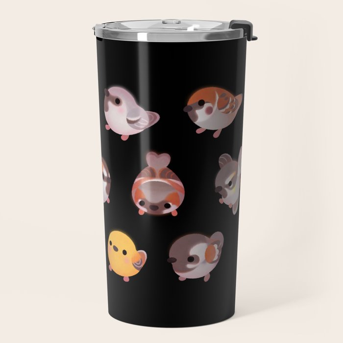 Sparrow - dark Travel Mug Gallery Image 2