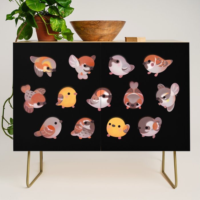 Sparrow - dark Credenza Gallery Image 1