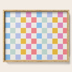 Check mate - rainbow Serving Tray Gallery Image 1