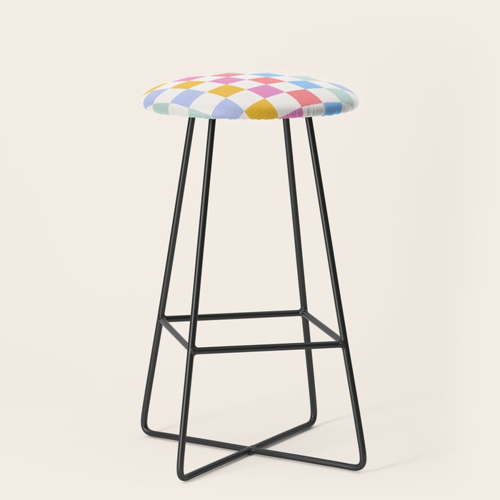 Check mate - rainbow Stool Gallery Image 1