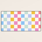Check mate - rainbow Desk Mat Gallery Image 3