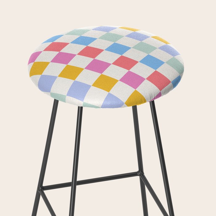 Check mate - rainbow Stool Gallery Image 2