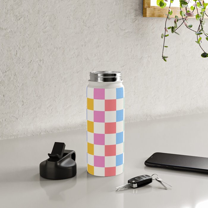 Check mate - rainbow Water Bottle Gallery Image 4
