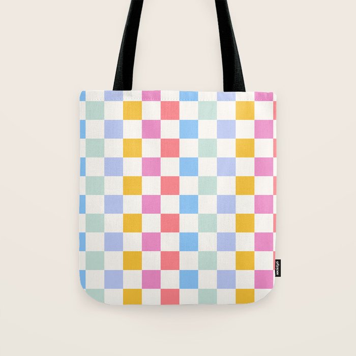 Check mate - rainbow Tote Bag Gallery Image 1
