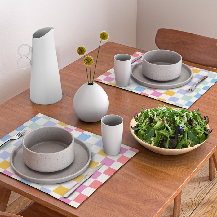 Check mate - rainbow Placemat Gallery Image 2