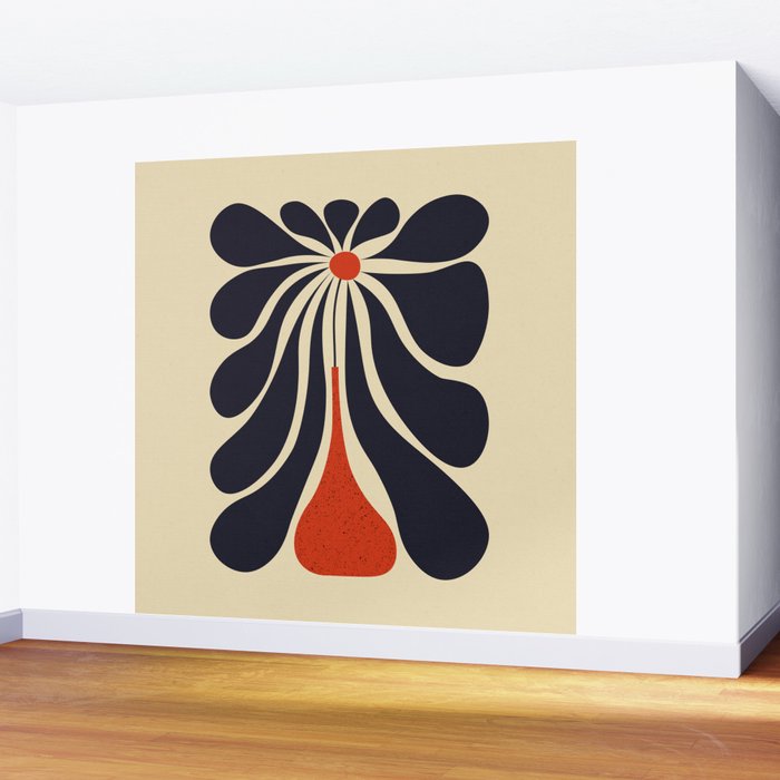 Lazy Flower Wall Mural Gallery Image 2