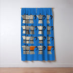 Blue Moka Window Curtain Gallery Image 3