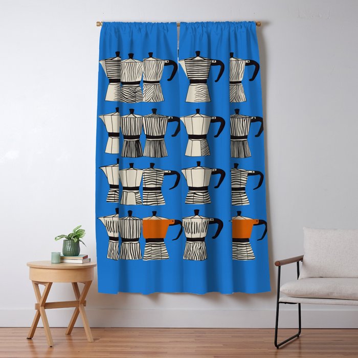 Blue Moka Window Curtain Gallery Image 5