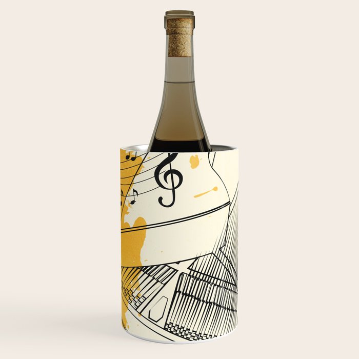 Abstract Minimal Musical Instrument 5 Wine Chiller Gallery Image 1