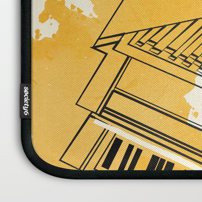 Abstract Minimal Musical Instrument 5 Laptop Sleeve Gallery Image 3