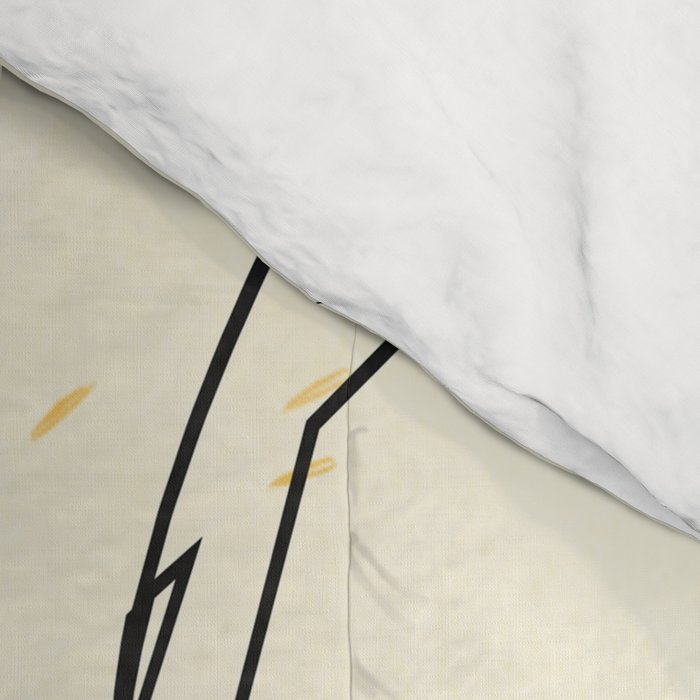 Abstract Minimal Musical Instrument 5 Comforter Gallery Image 4