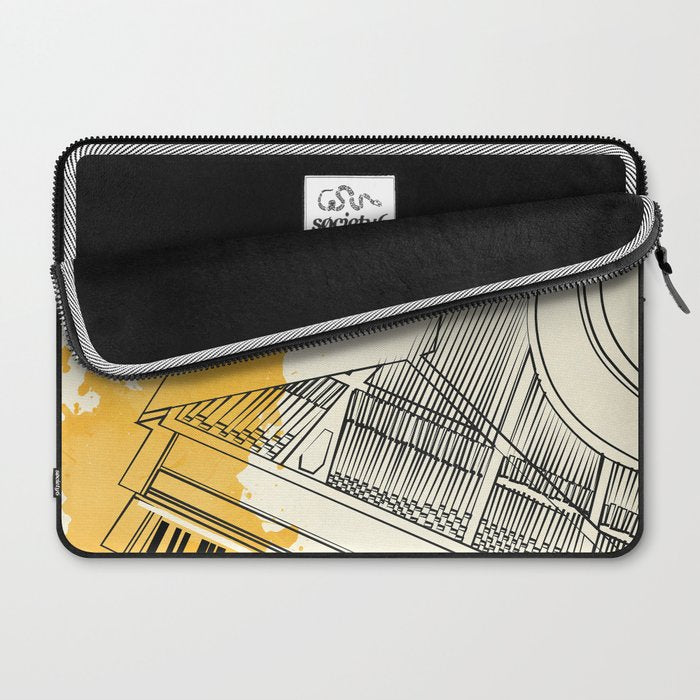 Abstract Minimal Musical Instrument 5 Laptop Sleeve Gallery Image 2