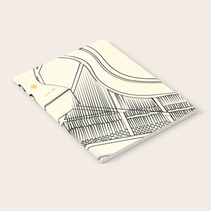 Abstract Minimal Musical Instrument 5 Notebook Gallery Image 2