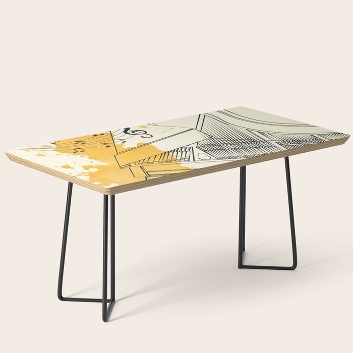 Abstract Minimal Musical Instrument 5 Coffee Table Gallery Image 1