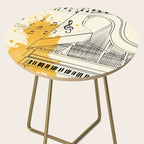 Abstract Minimal Musical Instrument 5 Side Table Gallery Image 2