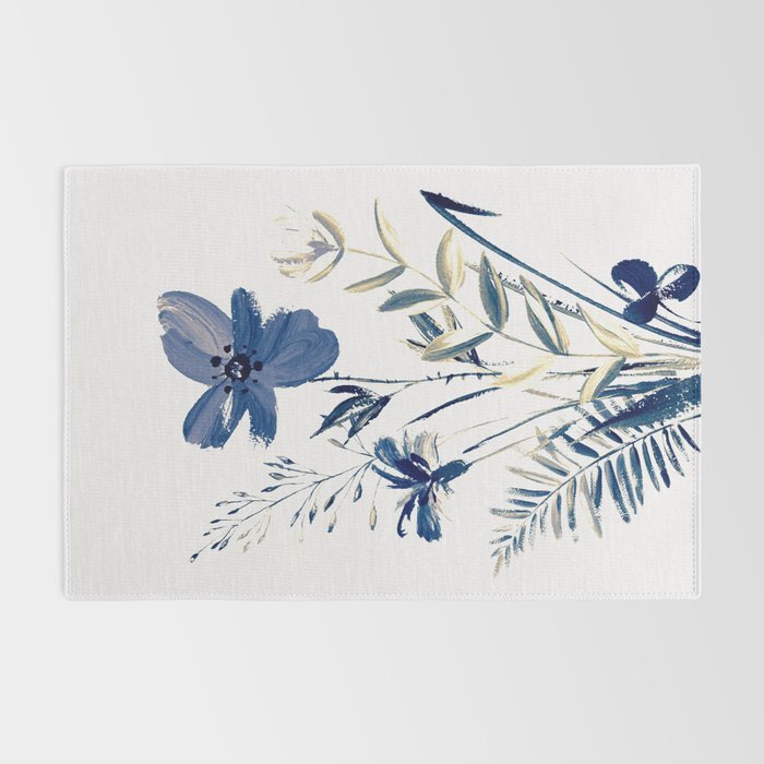 Blue flowers Rug Gallery Image 2