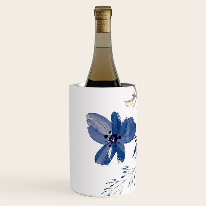 Blue flowers Wine Chiller Gallery Image 2