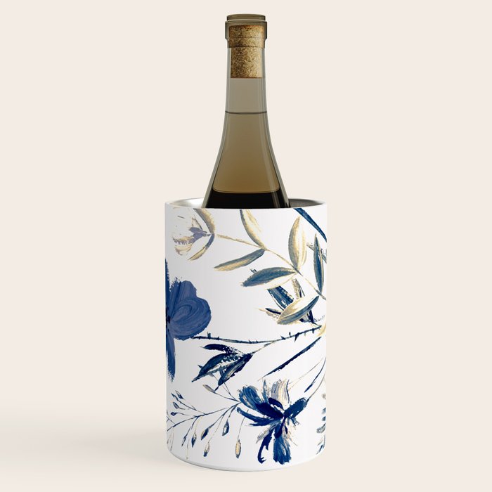 Blue flowers Wine Chiller Gallery Image 1