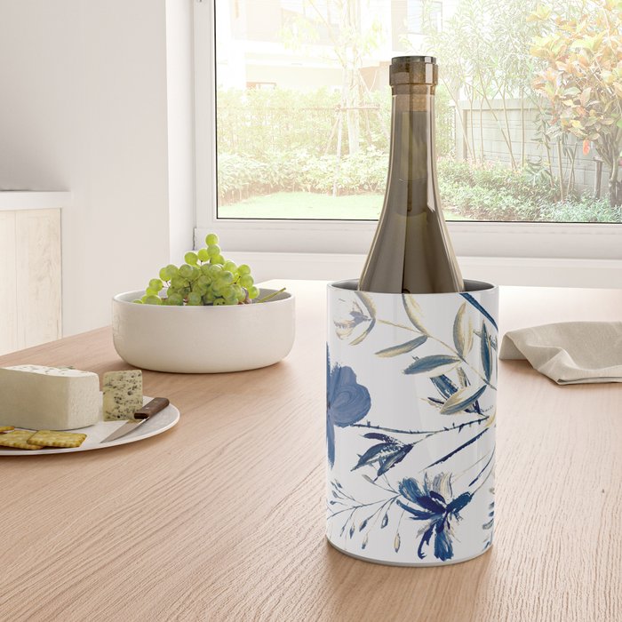 Blue flowers Wine Chiller Gallery Image 4