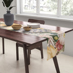 Vintage Tropical Flower And Bird Garden Table Runner Gallery Image 2