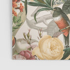 Vintage Tropical Flower And Bird Garden Poster Gallery Image 3