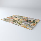 Vintage Tropical Flower And Bird Garden Rug Gallery Image 3