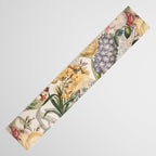 Vintage Tropical Flower And Bird Garden Table Runner Gallery Image 3