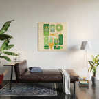 Matcha Green Tea Snacks Wood Wall Art Gallery Image 2