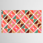 Winter Retro Quilt Pattern Tablecloth Gallery Image 2
