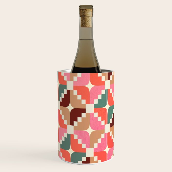 Winter Retro Quilt Pattern Wine Chiller Gallery Image 2