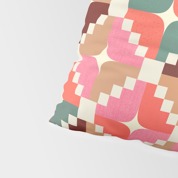Winter Retro Quilt Pattern Pillow Sham Gallery Image 4