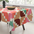 Winter Retro Quilt Pattern Tablecloth Gallery Image 3