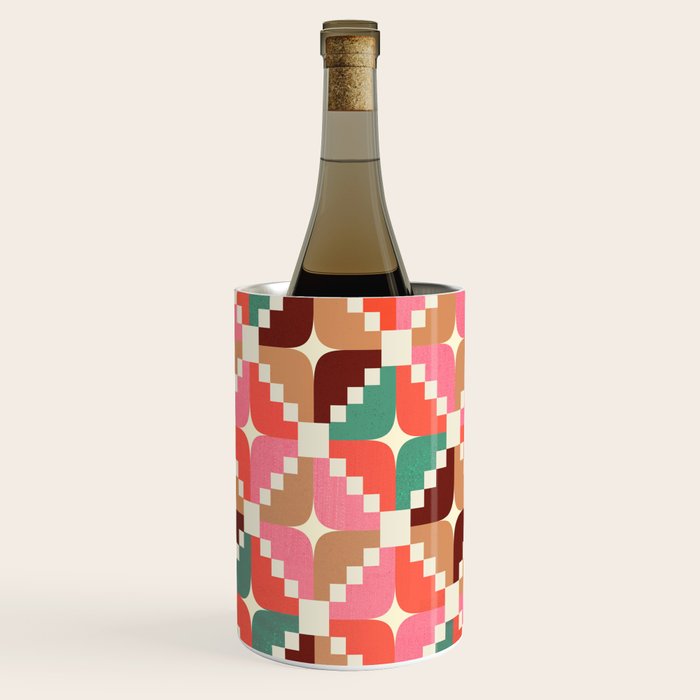 Winter Retro Quilt Pattern Wine Chiller Gallery Image 3