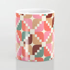 Winter Retro Quilt Pattern Coffee Mug Gallery Image 4