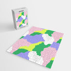 Abstract colorful retro 90s art pattern Jigsaw Puzzle Gallery Image 2