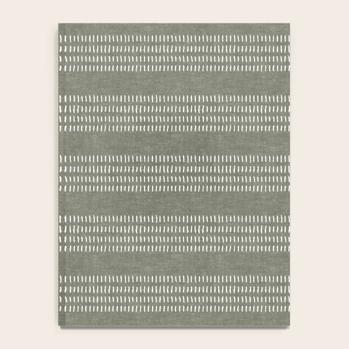 farmhouse stitch - olive Notebook Gallery Image 4