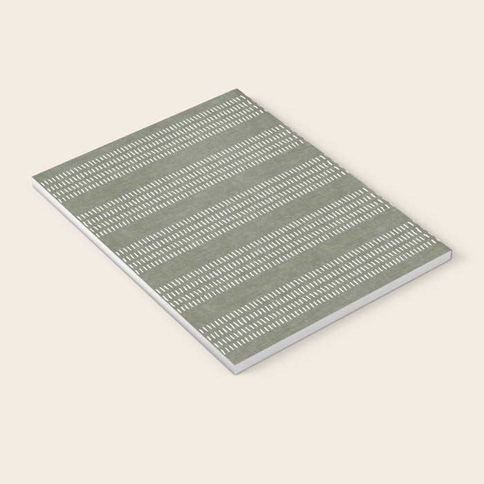 farmhouse stitch - olive Notebook Gallery Image 3