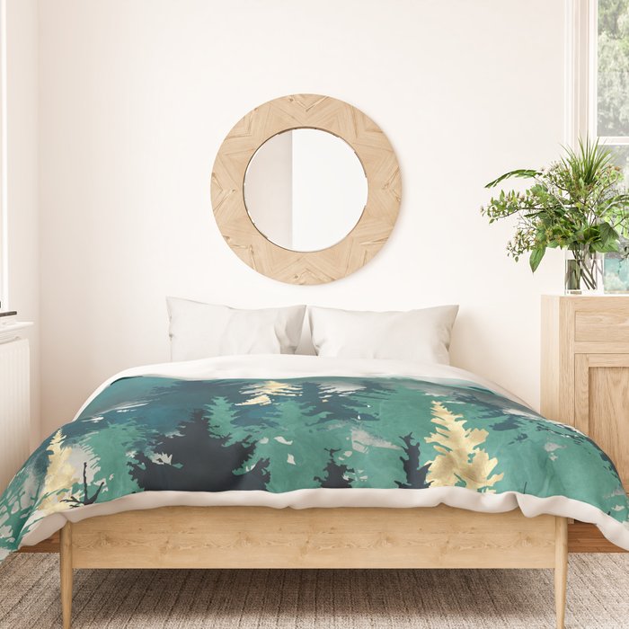 Blue Forest Mist Duvet Cover Gallery Image 3