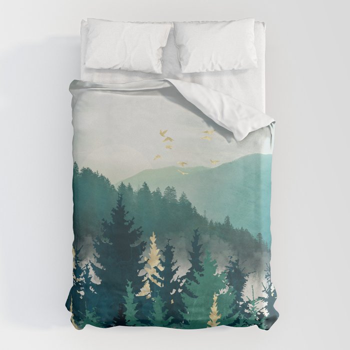 Blue Forest Mist Duvet Cover Gallery Image 6