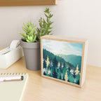 Blue Forest Mist Mini Art Print Gallery Image 2