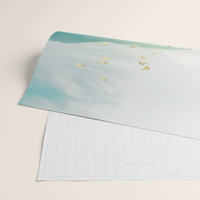Blue Forest Mist Wrapping Paper Gallery Image 2