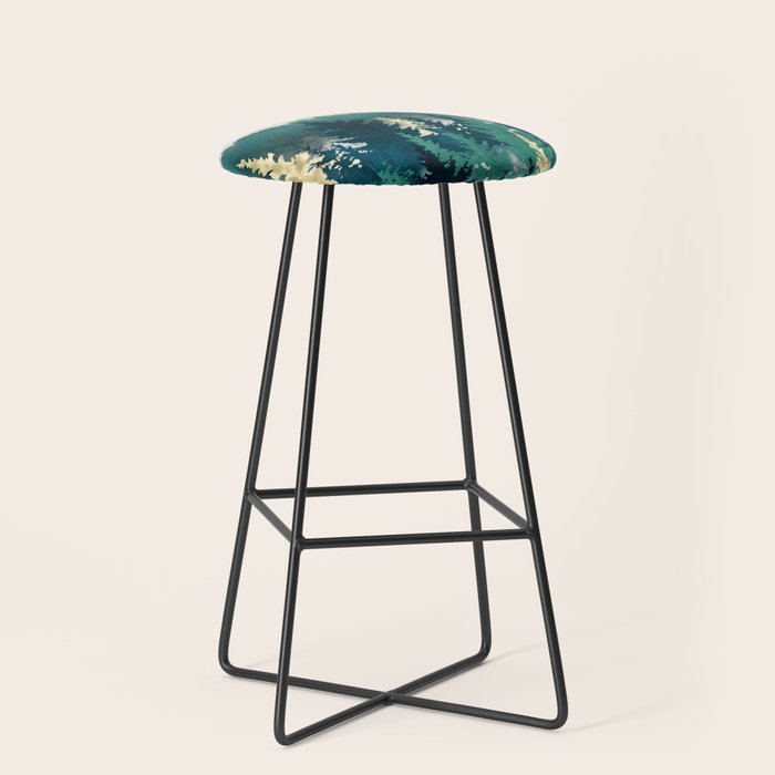 Blue Forest Mist Stool Gallery Image 1