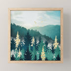 Blue Forest Mist Mini Art Print Gallery Image 1